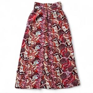 Vintage Robbie Bee patterned maxi skirt